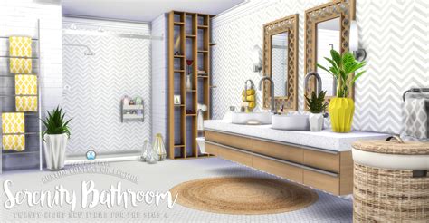 My Sims 4 Blog Updated Serenity Bathroom Set 28 New Meshes By
