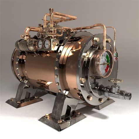 3d Model Steampunk Boiler Cgtrader