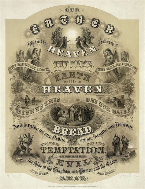 Our Father Who Art In Heaven 1876 Painting By American School Pixels