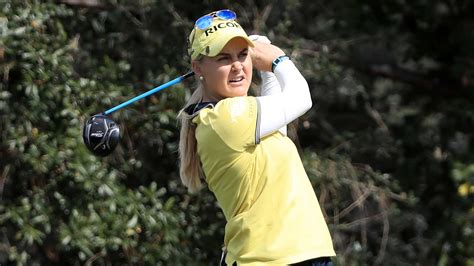 charley hull comes from five strokes back to lead cme group tour championship lpga ladies