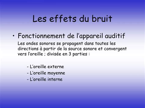 Ppt Le Bruit Powerpoint Presentation Free Download Id