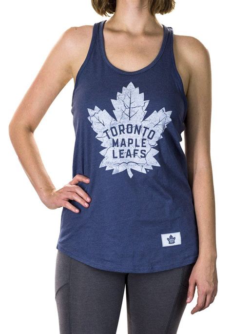 Toronto Maple Leafs Ladies Flowy Tank Top Flowy Tank Tops Racerback Tank Top Toronto Maple