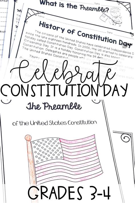 Constitution Day Activities Reading Passages With Writing Math For
