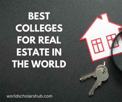 15 Best Colleges For Real Estate In The World
