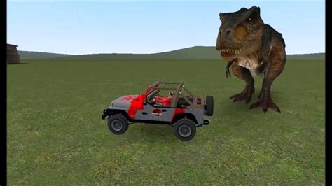 jurassic park dinosaur battle garry s mod youtube
