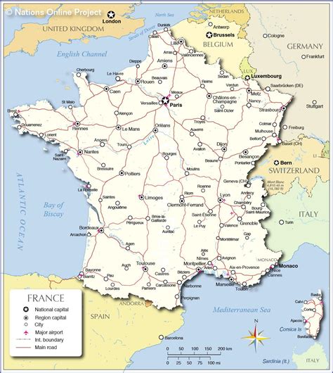 Map Of France Regions Political And State Map Of France