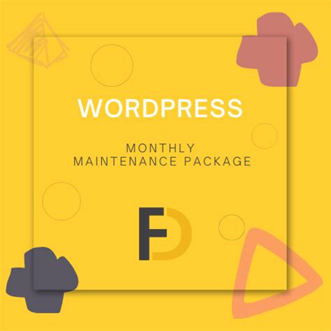 Wordpress Monthly Maintenance Package Team Fdesgn