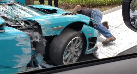 Collision, an impact between two or more objects. Ay Caramba! One-Off Turquoise Koenigsegg CCXR Crashes In ...