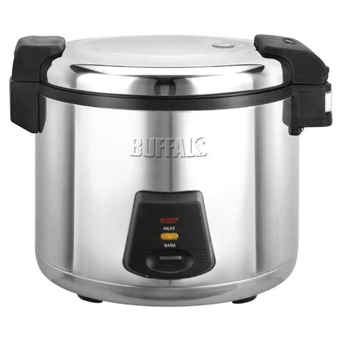 Buffalo cookware leading in premium stainless steel cookware since 1957, a wide range from stainless steels wok, pots, pans and electrical appliances. Buffalo Commercial Rice Cooker 6 Liter
