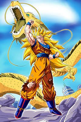 Information about dragon ball z dokkan battle pure saiyans link skills categories that consists of characters who are pure saiyan by birth. Dragon Ball Z Poster Super Saiyan 3 Goku Dragon Fist Shenron - 11x17 13x19 | eBay