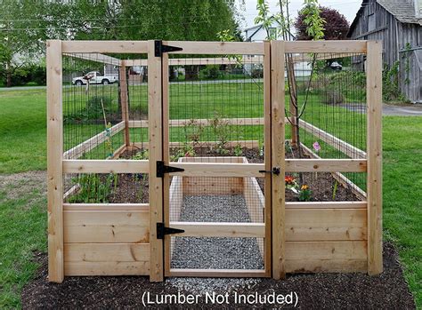 Free shipping on qualified orders. Raised Garden Bed Kit Planter 8' x 8' Fence Gate Hardware ...
