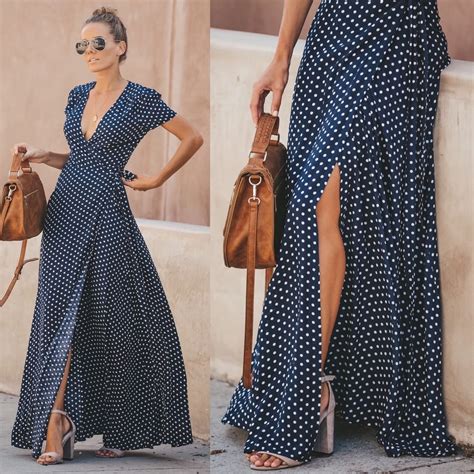 new so chic must have cara polka dot wrap maxi dress 54 sizes s l polka dots are timeless