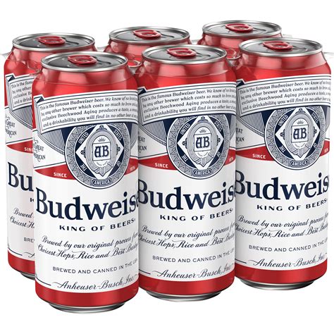 Budweiser Beer 16 Oz Cans Shop Beer At H E B