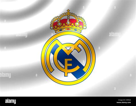 Real Madrid Cf Logo Symbol Flag Stock Photo Alamy