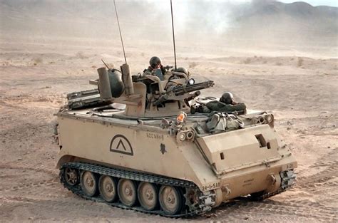 The M61 Mounted On A Us Army M163 Armored Vehicle Military Vehicles