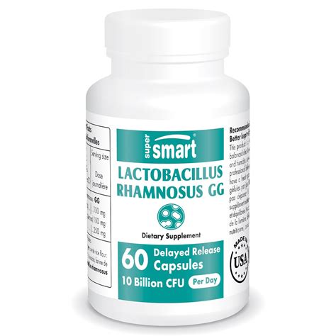 Buy Supersmart Lactobacillus Rhamnosus Gg 10 Billion Cfu Per Day Lgg