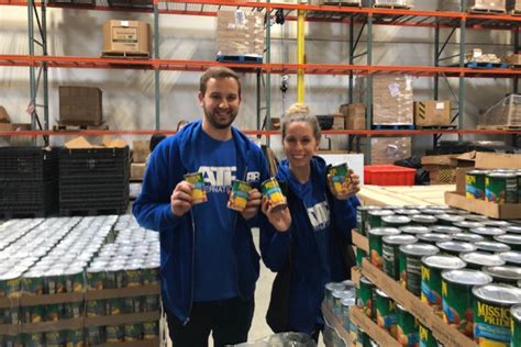 The food bank distributed 32 million pounds of food last year and serves 350,000 people every month in communities throughout san diego county. VTO Spotlight: Nick Angelo and Lauren Sherer help out at ...
