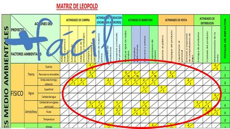 Ejemplo De Matriz De Leopold Impacto Ambiental Excel Nuevo Ejemplo