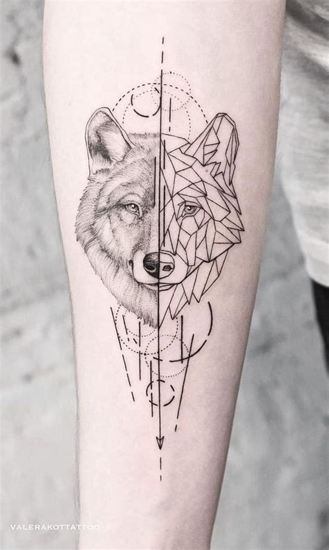 Abstract Wolf Tattoos 1000 Simple Wolf Tattoo Geometric Tattoo