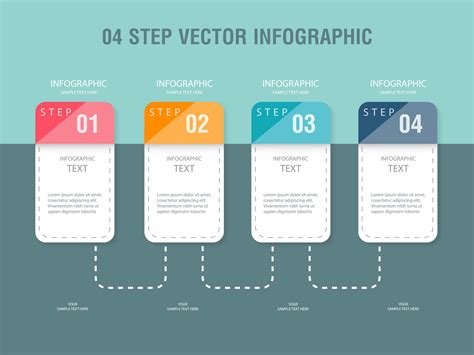 Infographic Step Template Design 694950 Vector Art At Vecteezy