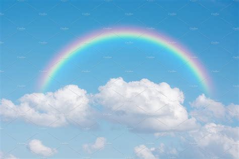 Classic Rainbow Across In The Sky Featuring Rainbow Rain And Sun