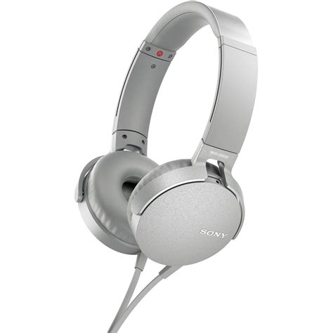 Sony Xb550ap Extra Bass Headphones White Mdrxb550apw Bandh