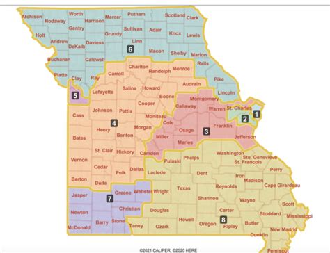 Missouri Legislative News The New District Map The S E Farris Law Firm