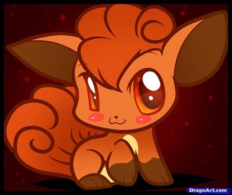 How To Draw Chibi Vulpix Vulpix Step By Step Chibis Draw Chibi