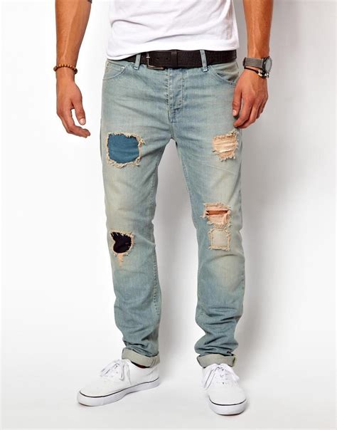 venta modelos de jeans rotos para hombres en stock