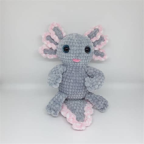 Crochet Cute Axolotl Amigurumi Axolotl Plush Kawaii Axolotl Etsy