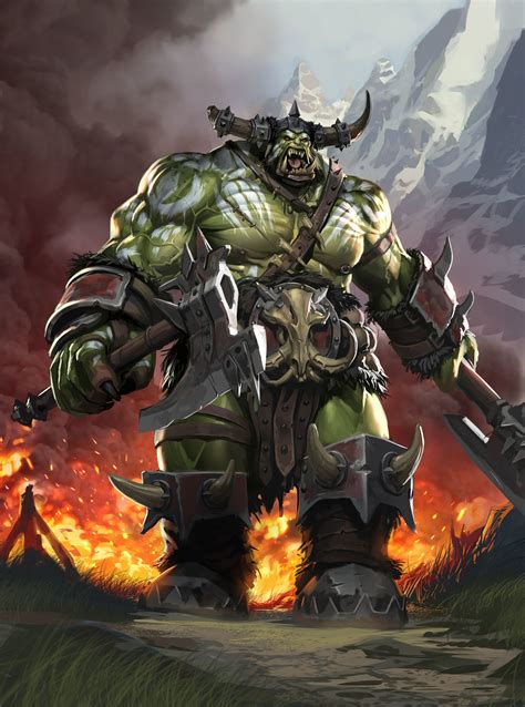 Artstation Orcs Legion Of Thunder Paul Mafayon Warcraft Art Dark