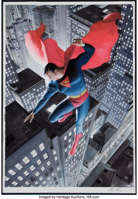 Alex Ross Superman20th Century Painting Original Art 1998 Lot