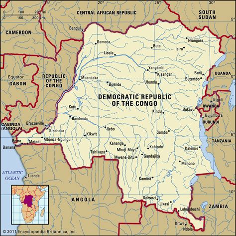 Democratic Republic Of Congo World Map United States Map