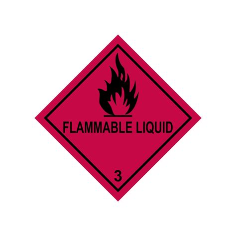 Class Flammable Liquid Label Gobo Trade Ltd