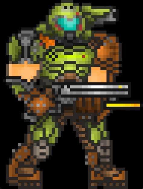 My Finished Doom Slayer Pixel Art R Doom