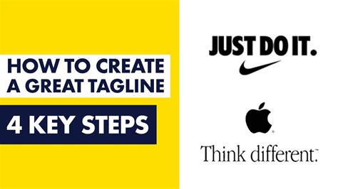 How To Create A Great Tagline For Your Brand 4 Important Steps
