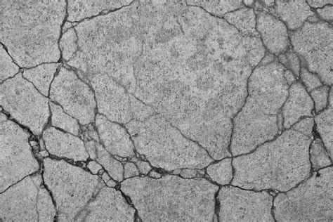 Cracked Concrete Floor Texture Background Stock Image Image Of