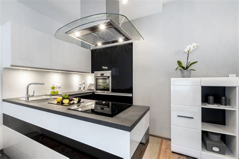 In this review, we have the best under cabinet led lighting in 2021. black n white kitchen interior | Popular kitchen designs ...