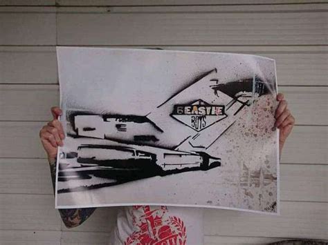 Beastie Boys License To Ill Original Stencil Art Print Signed