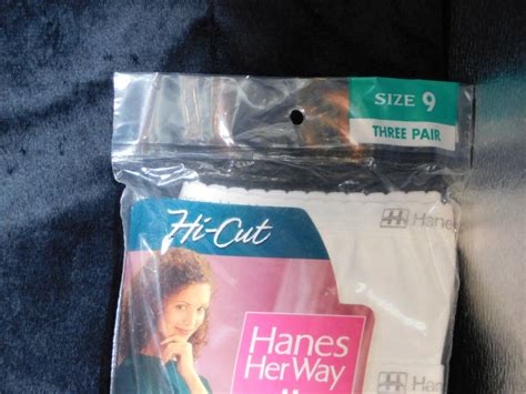 Vintage Hanes Her Way White Hi Cut Cotton Gem