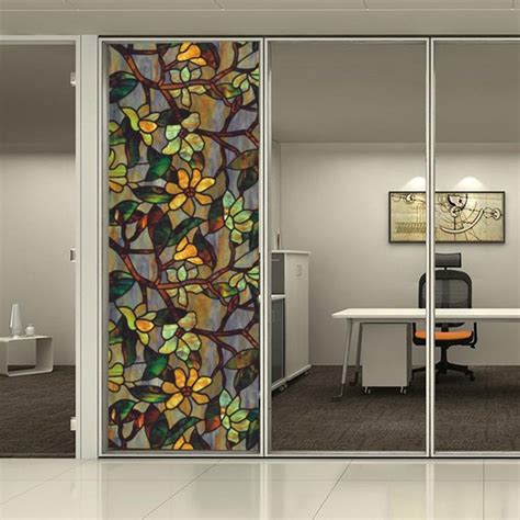 From pollution to the weather, your windows often take a beating, and we design our perforated window vinyl to be sturdy in the face of all adversity. Floral Static Cling Stained Glass Door Window Film Sticker ...