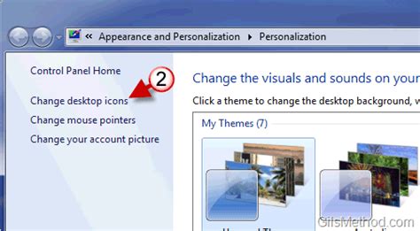Add And Remove Default Desktop Icons In Windows 7