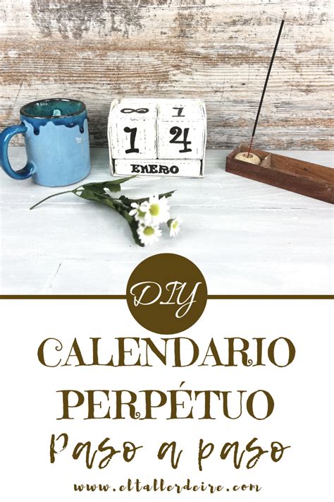 Calendario Perpetuo Diy Calendario Perpetuo Calendario Cartón