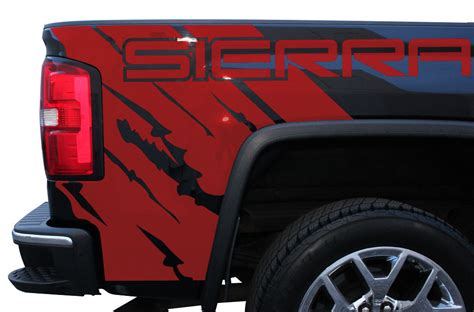 Mountain trees, side body, side graphics, car side graphics, full side graphics, car decal, decal, set car side graphics, panel sides. Custom Vinyl Graphic Decal Wrap Kit fits 14-17 GMC SIERRA ...