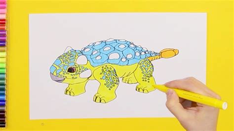 How To Draw Bumpy Ankylosaurus Jurassic World Camp Cretaceous Youtube