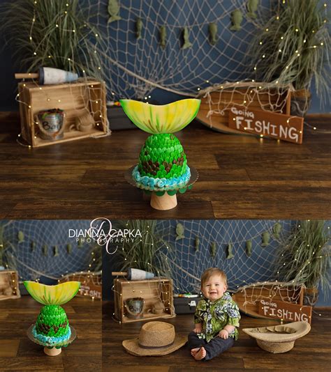 Fishing Cake Smash Fishing Cake Smash Fishing Birthday Party Cake