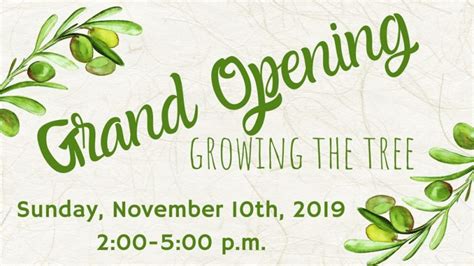 Grand Opening; Growing the Tree, The Sharing Tree at The Sharing Tress ...
