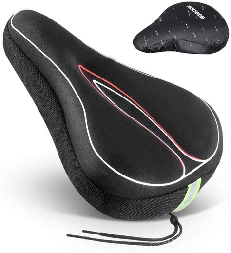 Sgodde Memory Foam Bike Seat Cover Extra Soft Bike Seat Cushion For Cyclingsell