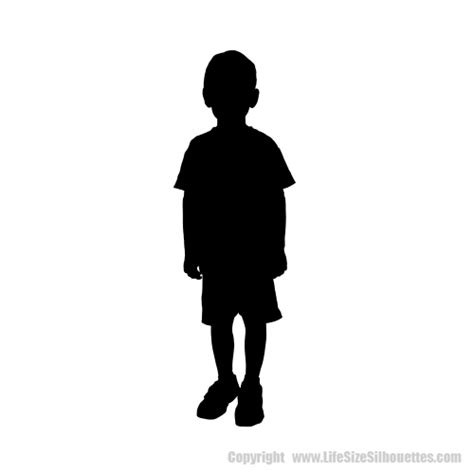 Full Scale Boy Silhouette Decals Childrens Decor
