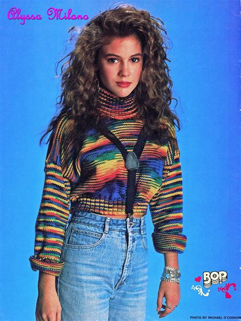 Alyssa Milano Bop Magazine 80s Fashion 1980s Fashion Trends 1980s Fashion